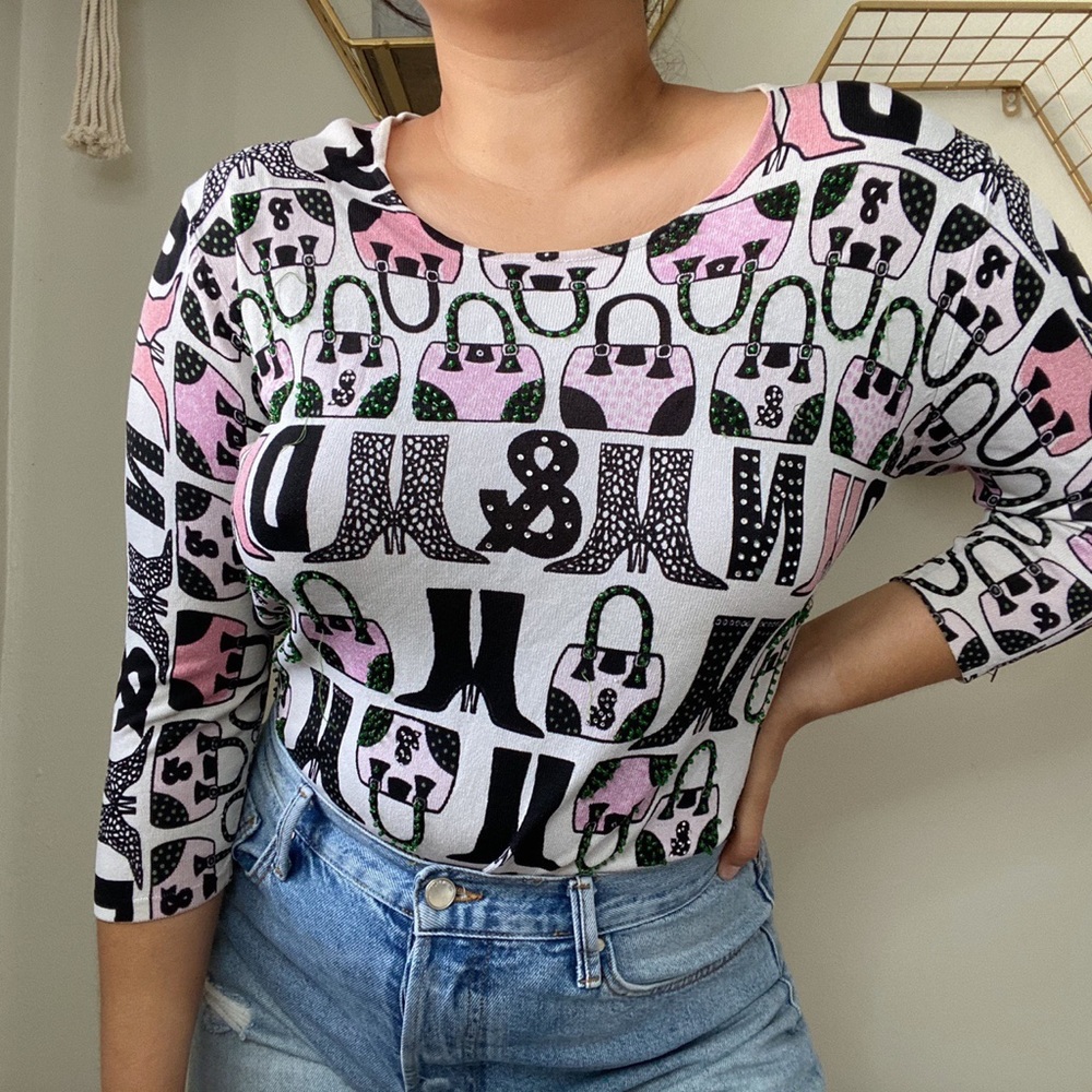 Beaded y2k blouse